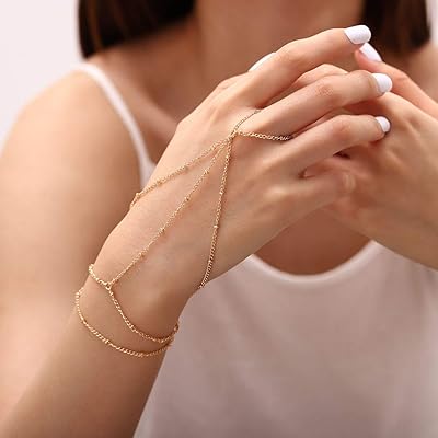 Bracelets bohèmes pour mariage, plage, chaîne à main, bijoux pour femmes et filles (or). Diaytar Sénégal : L'e-commerce qui vous ressemble