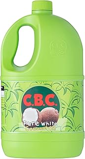 Huile de noix de coco blanche pure cbc, 2 litres