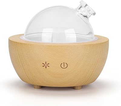 Diffuseur d'huiles essentielles en verre de 200 ml - diffuseur d'aromathérapie ultrasonique à