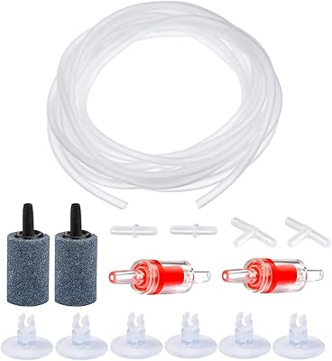 Kit d'accessoires pour pompe à air d'aquarium avec tube à air transparent standard