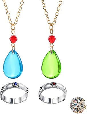 Yuu 24 pièces hurlant gifs château anneau élégant pendentif en forme de larme collier en forme d'eau anime autocollants ensemble pour les fans. Diaytar Sénégal : Qualité garantie, prix imbattables, livraison rapide