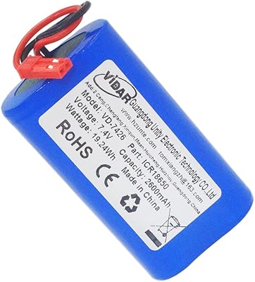 Batterie rechargeable au lithium-ion 7,4 v 2600 mah - 19,24 wh - batteries