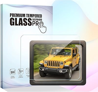 Zzd mdm protecteur d'écran en verre trempé pour jeep wrangler jl 2018-2023 8,4