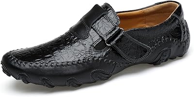 Chaussures en cuir à enfiler décontractées chic wind pour la marche et la conduite
