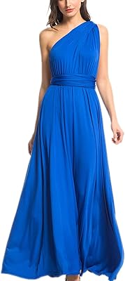 Robe longue portefeuille multi-voies au design grec pour femmes