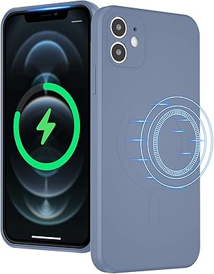 Yuebuy coque mobile en silicone liquide pour chargement sans fil pour iphone 11