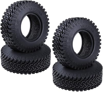 Hobby park 98mm 1.9" pneus en caoutchouc pour rock crawler axial 1/10 cx10