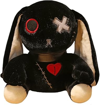 Lkmyhy 12" jouet en peluche lapin gothique effrayant - jouet en peluche effrayant pour halloween, pâques, noël, noël (noir). Votre marketplace de proximité digitale : Diaytar
