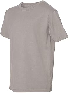 T-shirt hanes unisexe confortable, 155,9 oz, 100 % coton filé à l'anneau, gris