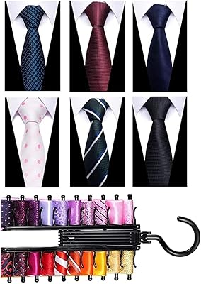 Ensemble de cravates scarox pour hommes, 6 pièces, noir, bleu, rouge, violet, croix