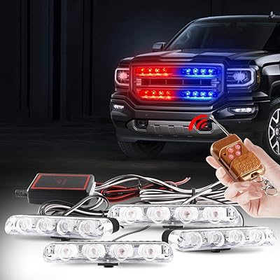 Yifeng shun 4 en 1 feux clignotants d'urgence à led rouge bleu