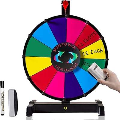 Roue de table rotative hc display de 12 pouces avec emplacements avec base