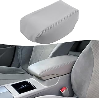 Housse d'accoudoir de console centrale kbh pour toyota camry 2007-2011 en vinyle, microfibre