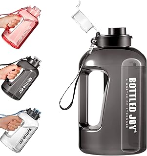 Bouteille d'eau de sport jemacro 1,5 l avec marqueurs de temps, bouteille d'eau
