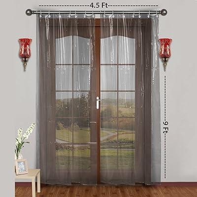 Rideaux en plastique casa-nest, taille 7 mètres, largeur 4,5 pieds, 0,15 mm, curtain001
