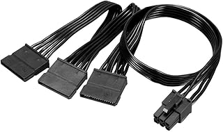 Adaptateur de câble d'alimentation oxcel 6 broches vers 3 sata pour disque dur
