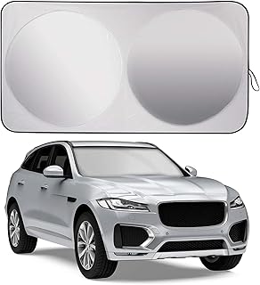 Jffyingai 1 pièce pare-brise pliant pare-soleil pour fenêtre avant de voiture pour la plupart
