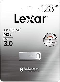 Clé usb 3.0 lexar jumpdrive metal m35, 150 mo/s, capacité 128 go