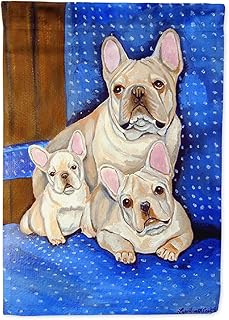 Caroline's treasures 7055chf frenchies blanches dans la chaise de maman drapeau bouledogue français