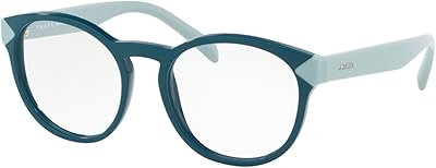 Lunettes médicales prada br16 tv pour femme, 52 mm, gris chiné, 52/18/140