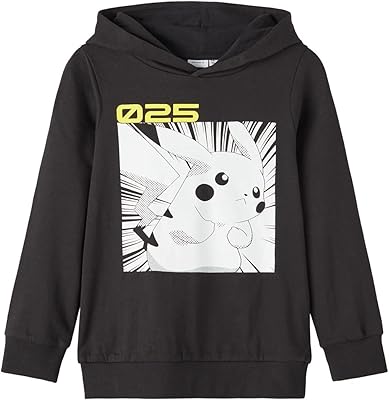 Sweat à capuche nis pokemon bru pour garçon