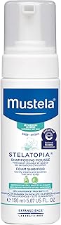 Shampooing moussant mustela stelatopia, shampoing pour enfants pour peaux sujettes à l'eczéma