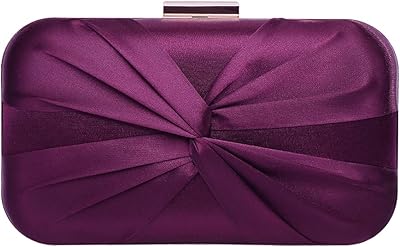 Petit sac à main plissé en satin pour femme pour fête de mariage