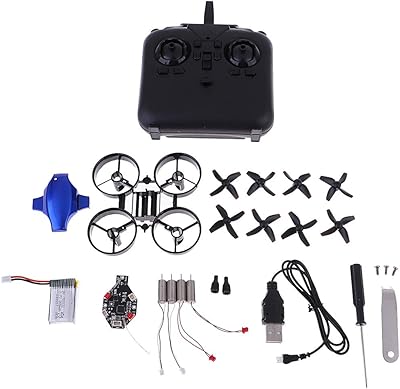 Mini drone diy, kit quadrirotor télécommandé 2,4 g pour débutants et enfants