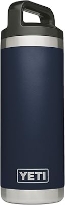 Bouteille yeti rambler, 18 oz, isolée sous vide, en acier inoxydable avec bouchon