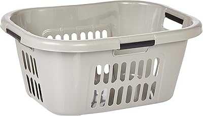 Panier à linge ovale cosmoplast 40 litres, gris