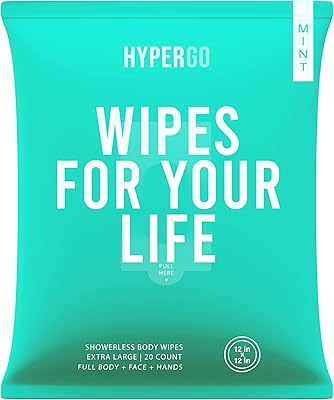 Serviettes de bain biodégradables hyper go pour tout le corps, sans rinçage, hypoallergéniques