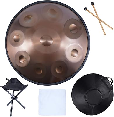 Trelf ensemble de batterie à main en acier de 18 pouces avec sac