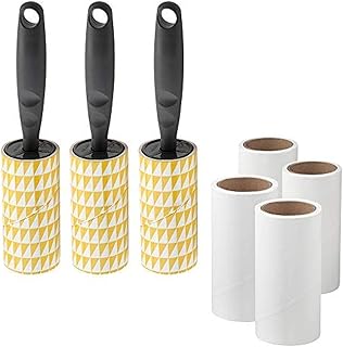 Ensemble de 3 rouleaux gris avec 4 rouleaux rechargeables d'ikea pastis.