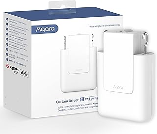 Pilote de rideau akara e1, version tringle, cintre circulaire, compatible avec alexa, homekit