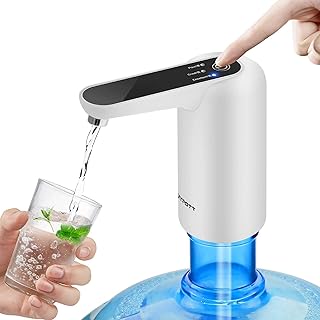 Pompe à eau portable avec testeur de qualité de l'eau, distributeur d'eau potable
