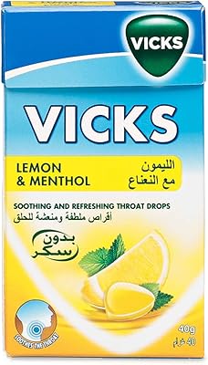 Un paquet de pastilles pour la gorge apaisantes et rafraîchissantes vicks vicks au
