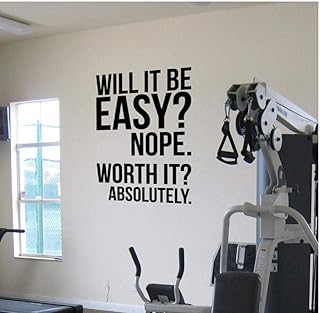 Huaiyinsto décalcomanie marque fitness motivation mur citation autocollant grands décalcomanies salle de sport