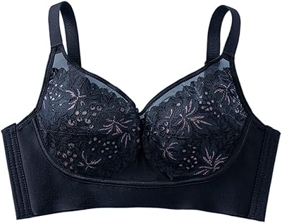 Soutien-gorge en dentelle fine soutien-gorge sexy sans fil en dentelle large aile latérale