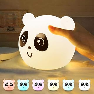 Lampe de chevet design panda, quatre modes tactiles, chargement usb pour les soins