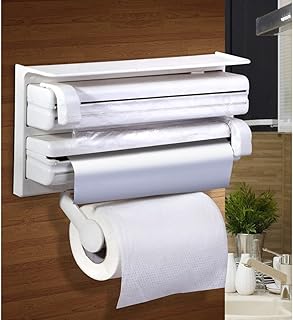 Porte-rouleau de papier en aluminium 3 en 1 - distributeur de papier triple