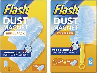 Kit de démarrage avec plumeau magnétique flash à poignée unique + 14 recharges