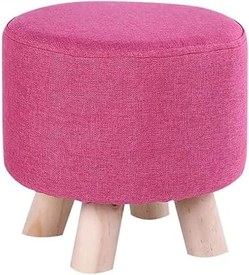 Repose-pieds rond pour jouet de maquillage pouf rond chaise à langer repose-pieds rembourré