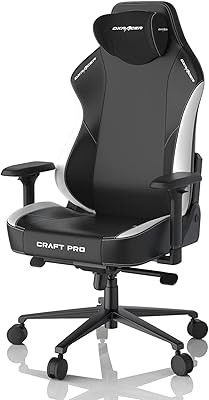 Chaise de jeu dxracer craft pro, coussin d'assise extra large et épais, accoudoirs