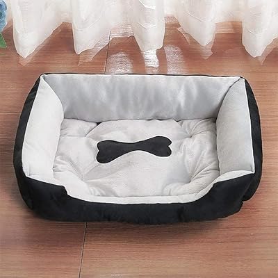 Lit de poméranie en peluche caniche noir bichon/fournitures pour animaux de compagnie