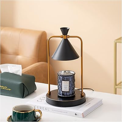 Lampe chauffe-bougie avec minuterie de bougie, chauffe-bougie électrique avec 3 modes de réglage