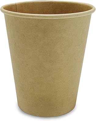Gobelet en papier jetable de 9 oz, marron (haute épaisseur) pour tasses