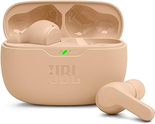 Écouteurs sans fil jbl wavebeam true, basses profondes, son de haute qualité, ajustement