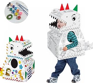 Jouets d'extérieur cool pour bébé dinosaure de dessin animé, jouets en carton diy