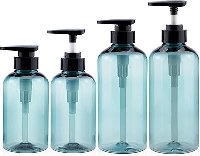 Bouteilles distributrices de shampoing et d'après-shampoing 2 paquets de contenants de savon lotion