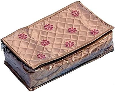 Kit fermoir à bijoux en satin matelassé avec 6 languettes et bracelet